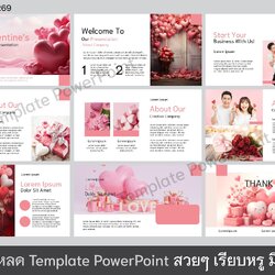 Template PowerPoint เซอร์ไพร์สแฟน วันวานแลนไทน์ [0269]
