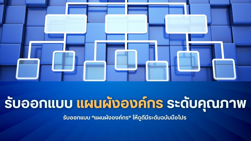 รับออกแบบแผนผังองค์กรให้ดูดีมีระดับฉบับมือโปร !