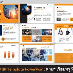 Template PowerPoint เหมาะสำหรับ งานธุรกิจ โปรไฟล์บริษัท แนะนำตัวเอง แก้ไขง่ายมากๆ สีสันสดใส อีกหนึ่งแบบที่ต้องมี